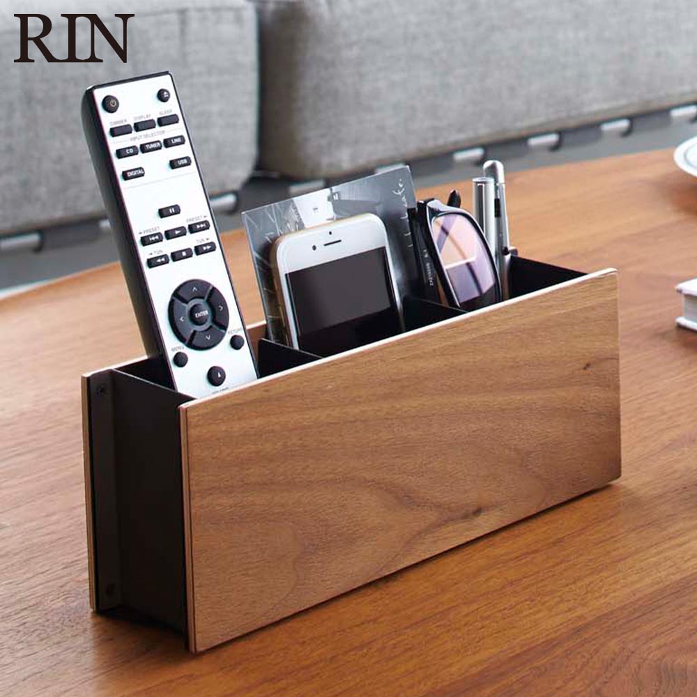 ペン&リモコンラック リン 山崎実業 RIN ブラウン ナチュラル 2731 2732 yamazaki