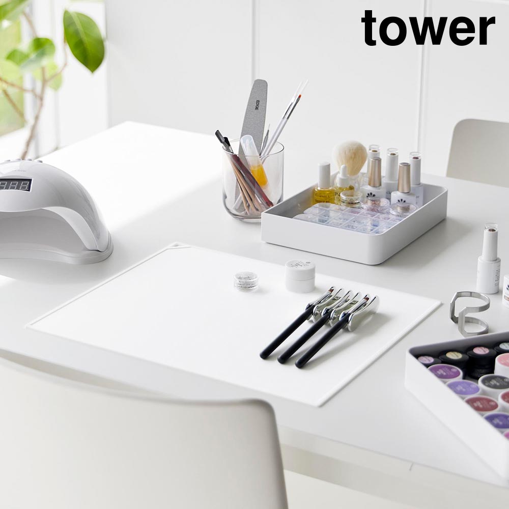 くるくるネイルマット タワー 山崎実業 tower ホワイト ブラック 2062 2063 タワーシリーズ yamazaki