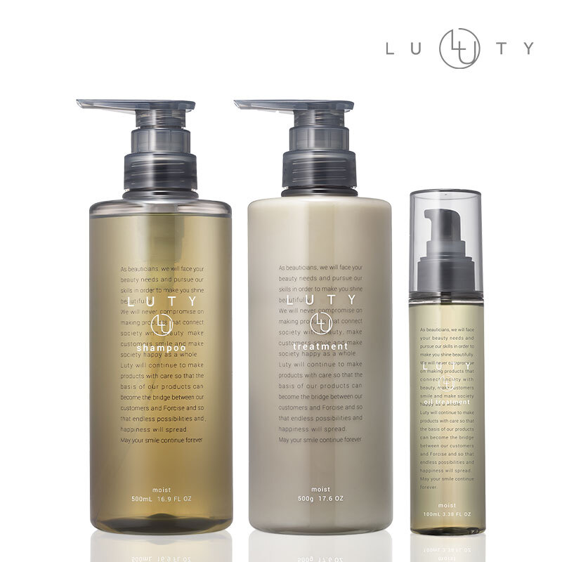 【選べる】LUTY ルーティー シャンプー 500ml & トリートメント 500g & ヘアオイル 100ml セット（モイスト・スムース）