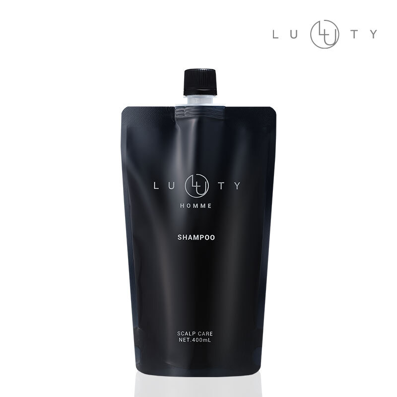 【在庫限り/50％OFF/シリーズ累計40万本】LUTY HOMME ルーティー オム シャンプー 400ml【リフィル／詰替用】