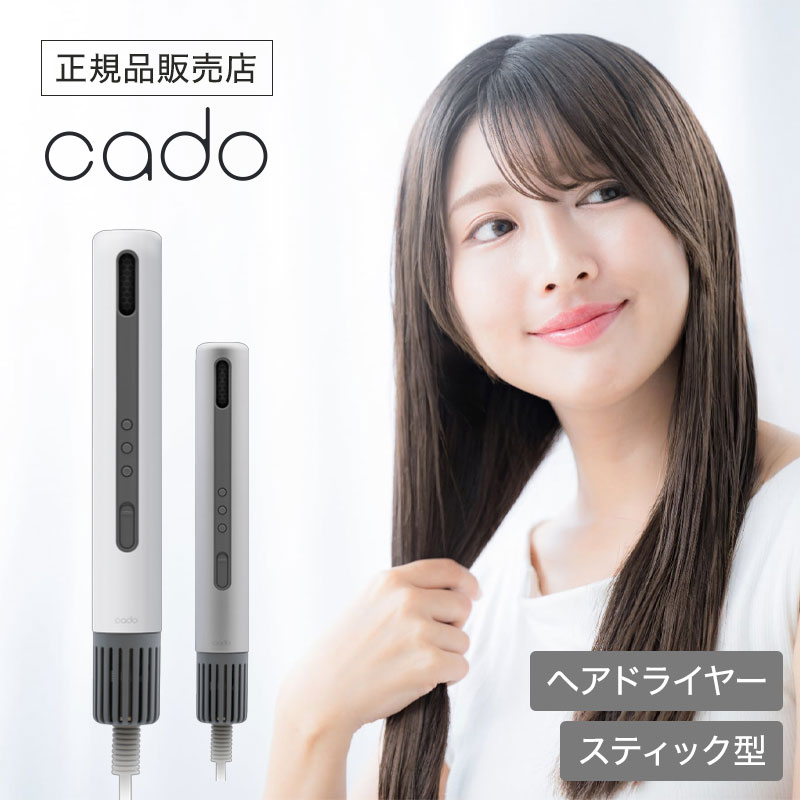  cado カドー baton スティック型ヘアドライヤー stick hair dryer （BD-S1N） シルバー / ホワイト バトン