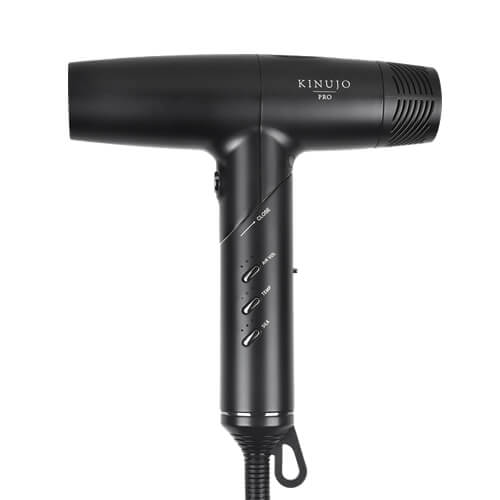 KINUJO PRO 絹女プロ ヘアドライヤー ブラック キヌージョ ドライヤー 大風量 遠赤外線 軽量 速乾 Hair Dryer