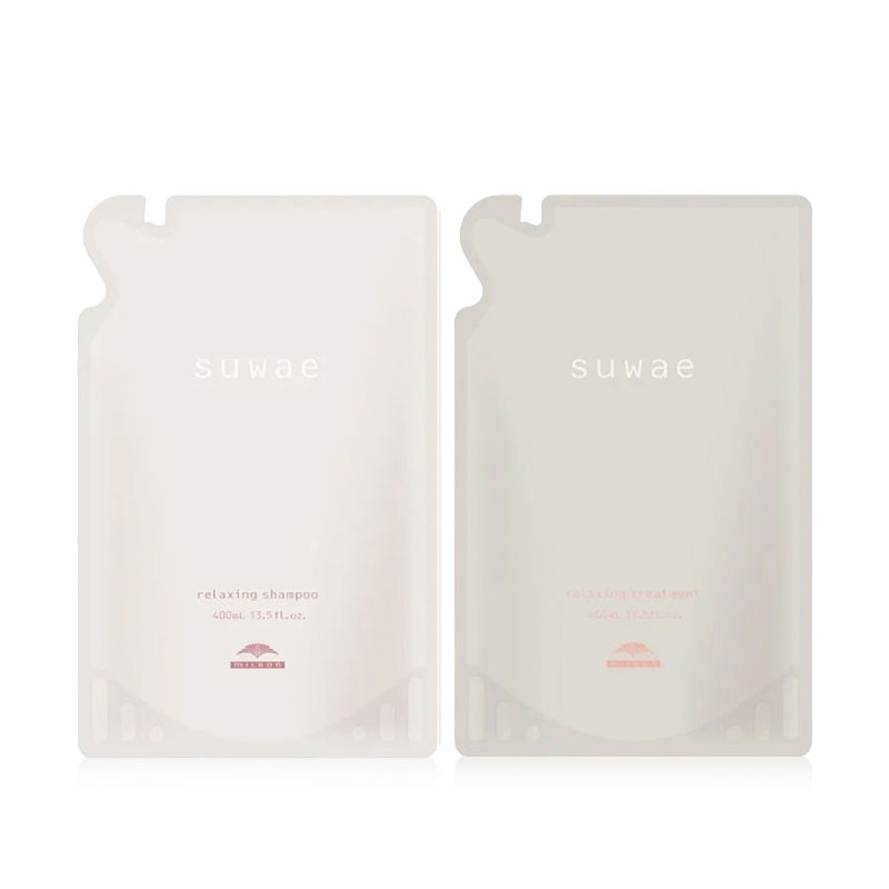 MILBON ミルボン suwae スワエ リラクシング シャンプー トリートメント セット 400mL  (詰替え)
