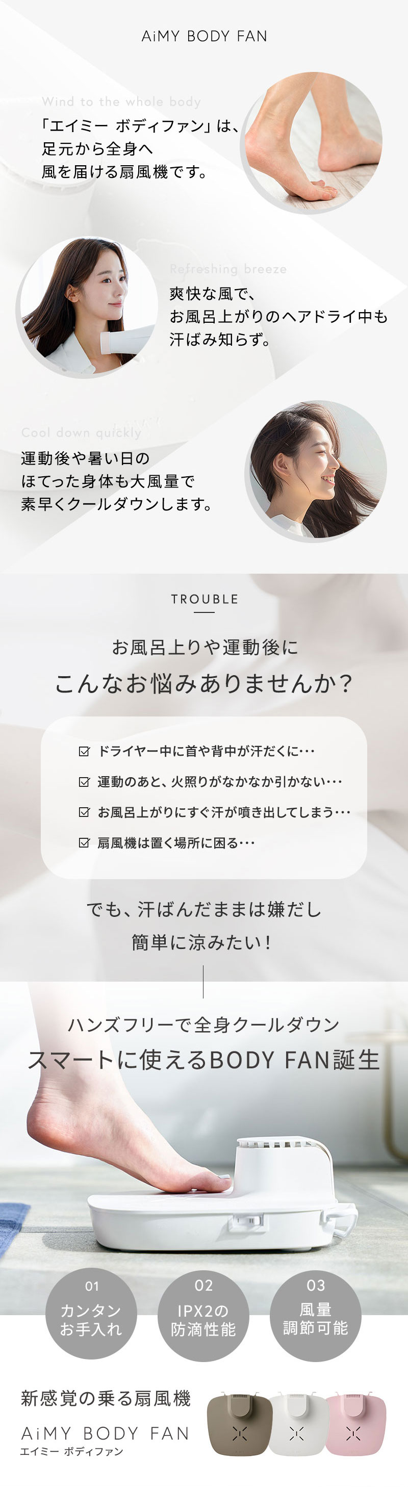 正規販売店 エイミー　ボディファン