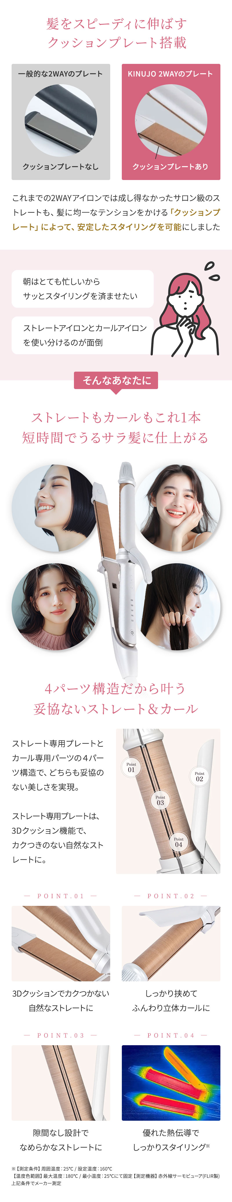 KINUJO 2WAY ヘアアイロン