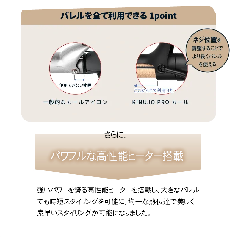 キヌ―ジョ　プロ　カールアイロン
