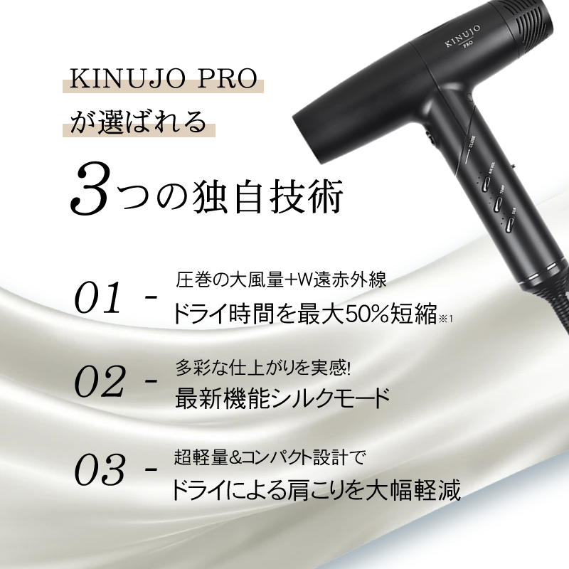 キヌ―ジョ　プロ　ヘアドライヤー
