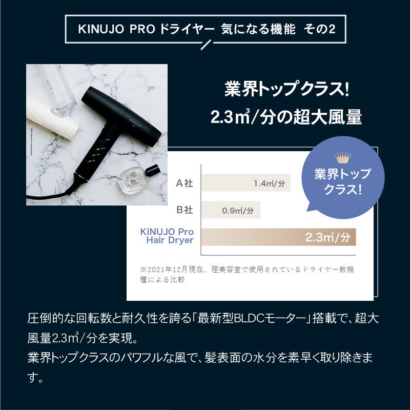 キヌ―ジョ　プロ　ヘアドライヤー