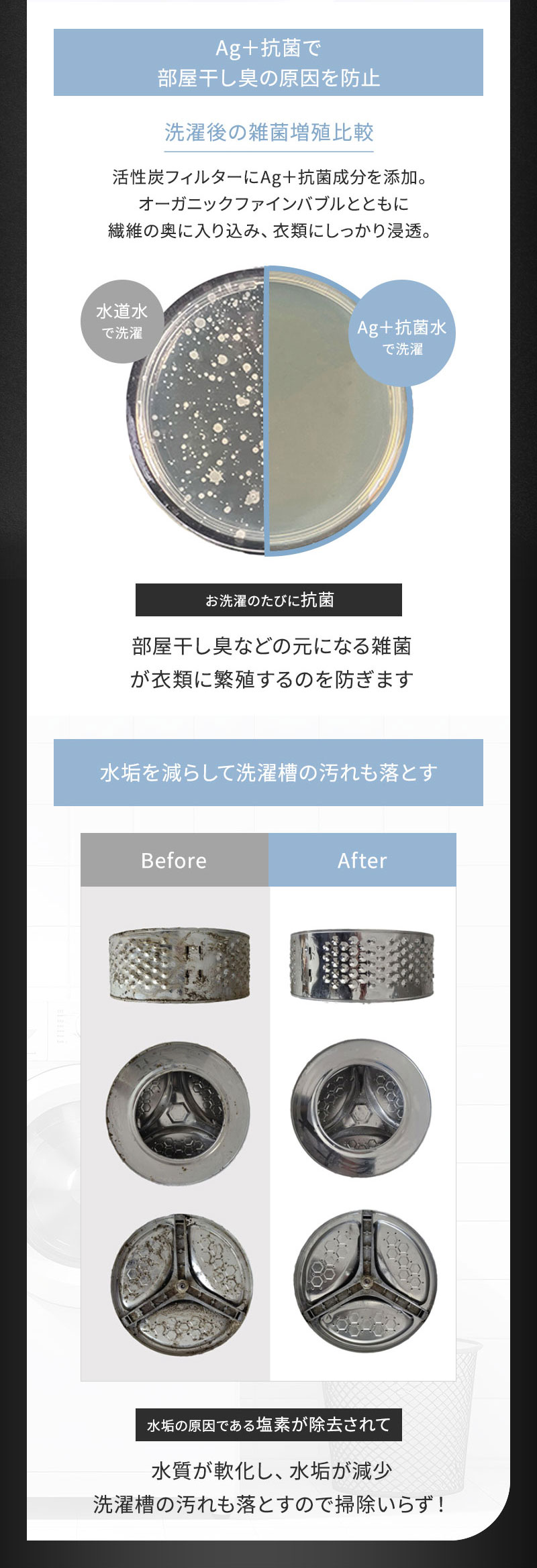 正規販売店 ノーエンド オーガニックファインバブル 洗濯機アダプター