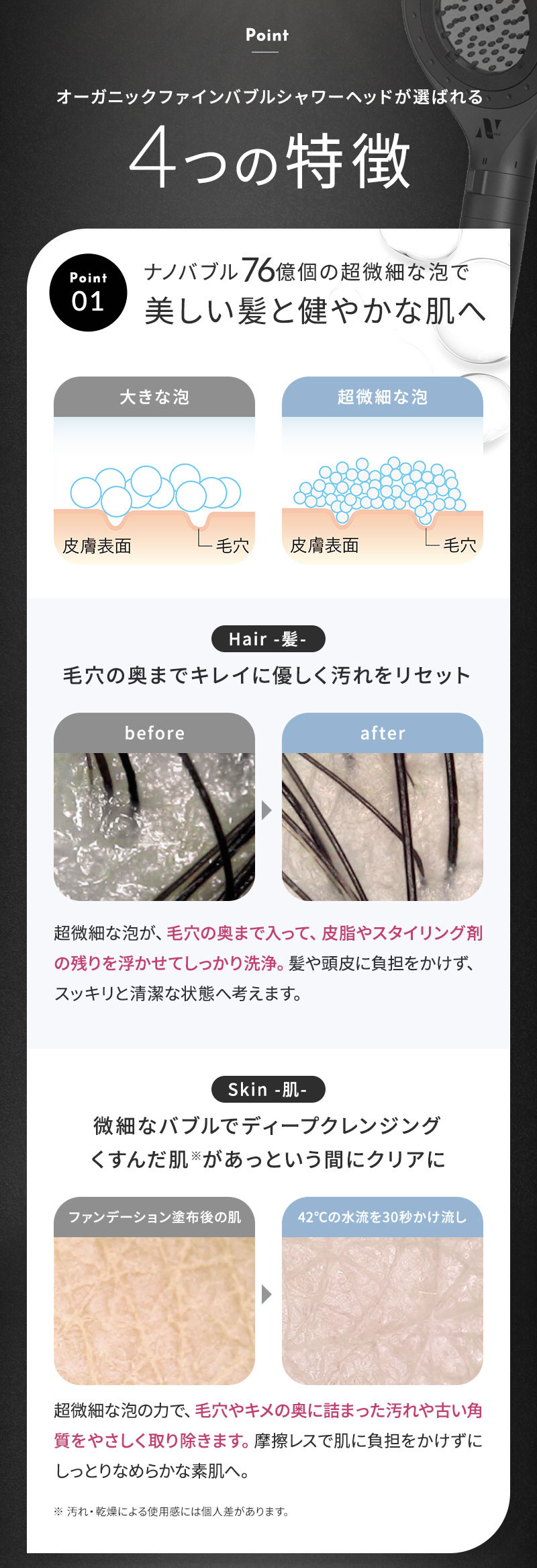 正規販売店 Noend ノーエンド オーガニックファインバブル シャワーヘッド